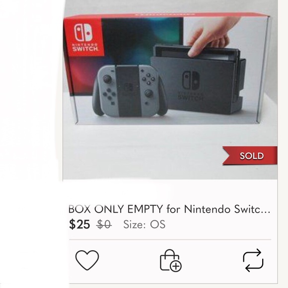 BOX ONLY EMPTY Nintendo Switch With instructions & wrappings for regifti… - Picture 8 of 9